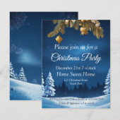 kerstuitnodiging kaart (Voorkant / Achterkant)