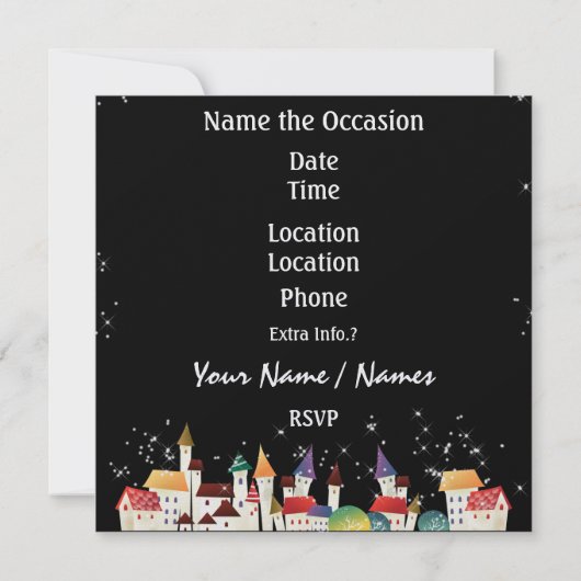 Kerstuitnodiging / Kaart - SRF (Achterkant)