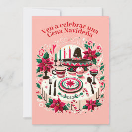 Kerstuitnodiging Kerstavondiners Spanish Kaart