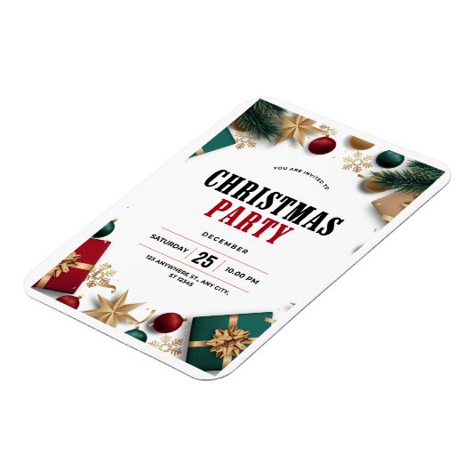 Kerstuitnodiging Magneet (Linkerzijde)