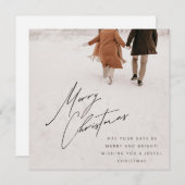 Kerstuitnodiging Save The Date (Voorkant / Achterkant)