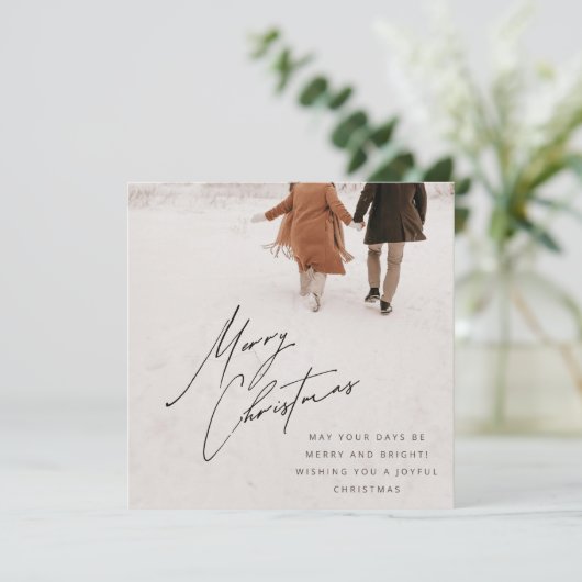 Kerstuitnodiging Save The Date (Staand voorkant)