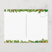 Kerstuitnodiging sjabloon briefkaart (Achterkant)