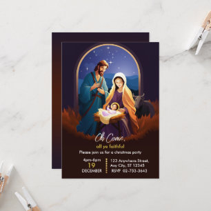 Kerstuitnodiging Uitnodiging Religieuze Kerstmis U