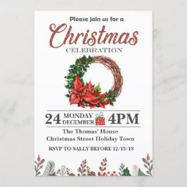 Kerstuitnodiging - Uitnodiging voor kerstfeestdage