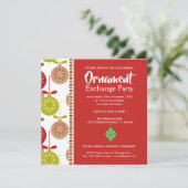 Kerstuitnodiging voor de uitwisseling van siervoor kaart (Staand voorkant)