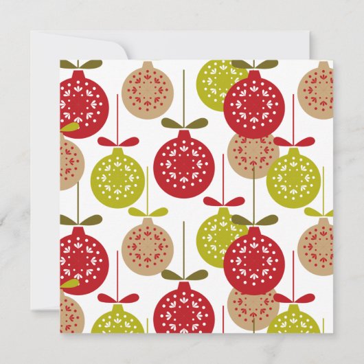 Kerstuitnodiging voor de uitwisseling van siervoor kaart (Achterkant)