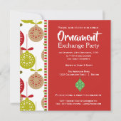 Kerstuitnodiging voor de uitwisseling van siervoor kaart (Voorkant)