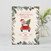 Kerstuitnodiging voor je geliefden kaart (Staand voorkant)