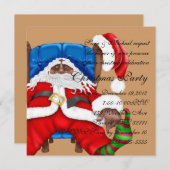 kerstuitnodiging voor kerstmis kaart (Voorkant / Achterkant)