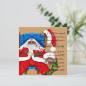 kerstuitnodiging voor kerstmis kaart (Staand voorkant)