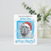 kerstuitnodiging voor Neapolitan Mastiff Feestdagenkaart (Staand voorkant)