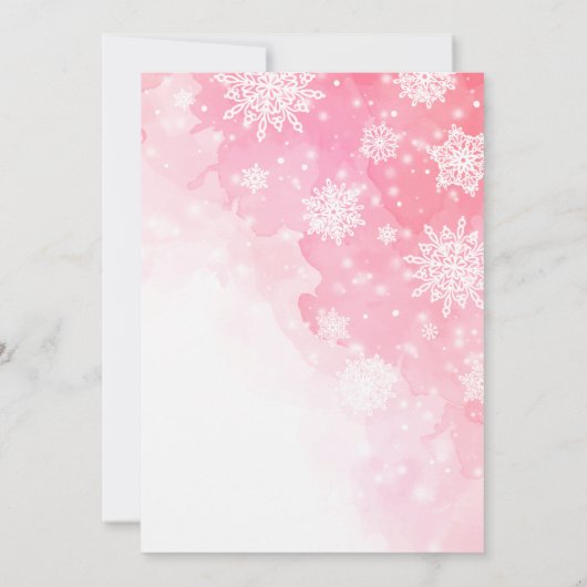 kerstuitnodiging voor Piggy Kaart (Achterkant)