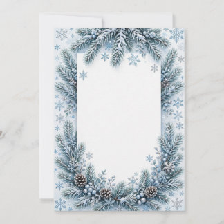 Kerstuitnodiging Winter Wonderland Kaart