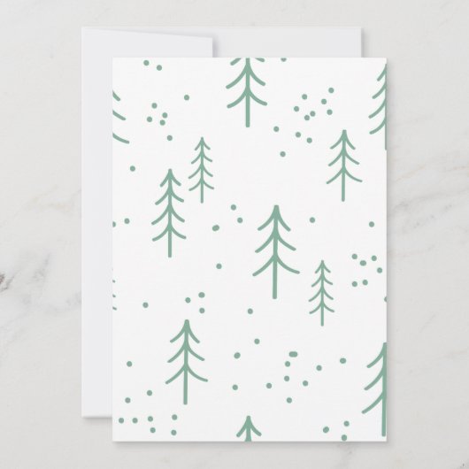 kerstuitnodigingen kaart (Achterkant)