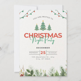 kerstuitnodigingen kaart