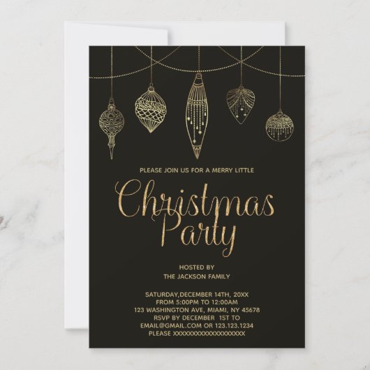 kerstuitnodigingen kaart (Voorkant)