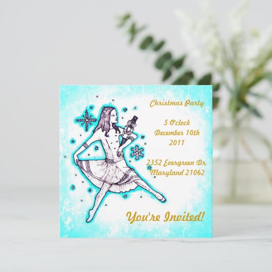 kerstuitnodigingen kaart (Staand voorkant)