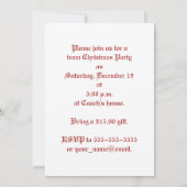 Kerstuitnodigingen voor Cheerleaders Kaart (Achterkant)