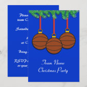 Kerstuitnodigingen voor fastpitch Softball Kaart (Voorkant / Achterkant)