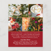 Kerstuitverkoop Winkel Feestelijke Dieprode Zakeli Flyer (Achterkant)