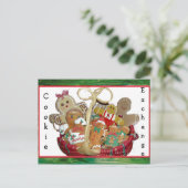 kerstuitwisseling feestdagenkaart (Staand voorkant)