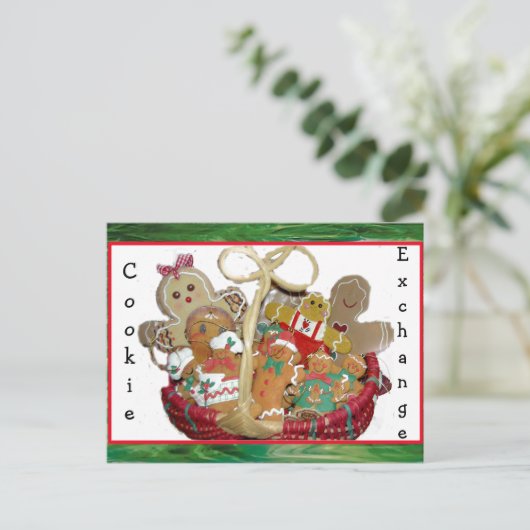 kerstuitwisseling feestdagenkaart (Staand voorkant)