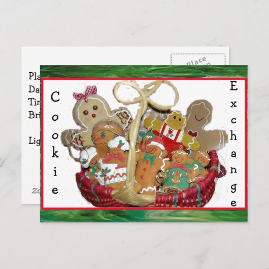 kerstuitwisseling feestdagenkaart (Voorkant / Achterkant)