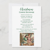 Kerstuitwisseling van vintage koekjes  kaart (Achterkant)