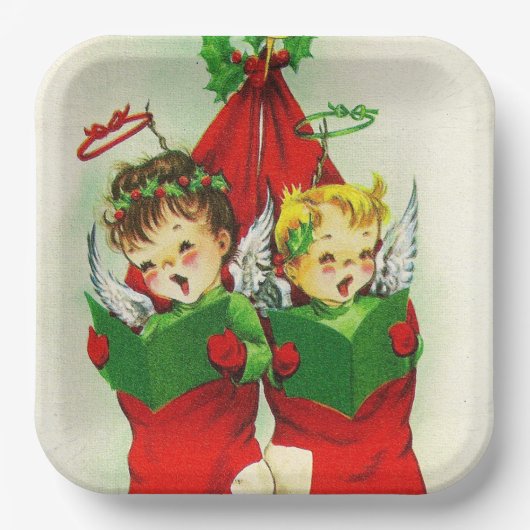 kerstuitzettend kinder bord (Voorkant)