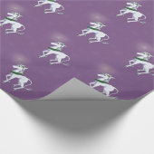 KerstUnicorn Cadeaupapier (Hoek)