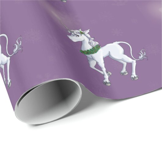 KerstUnicorn Cadeaupapier (Rol Hoek)