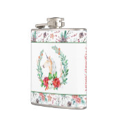 KerstUnicorn en prettige kersttypografie Heupfles (Links)