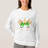 KerstUnicorn Face T-shirt (Voorkant)