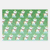 KerstUnicorn Fun Pattern Inpakpapier Vel (Voorkant 2)