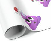 KerstUnicorn Poop Emoji Cadeaupapier (Rol Hoek)