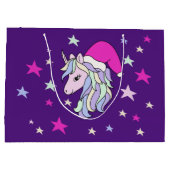 kerstunicorn Santa Groot Cadeauzakje (Achterkant)