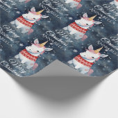 KerstUnicorn Sweater Cadeaupapier (Hoek)