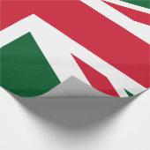 Kerstunies Jack ~ Red, Green and White Cadeaupapier (Hoek)