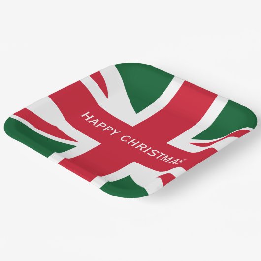 Kerstunitie Jack ~ Red, Green and White Bord (Gebogen)