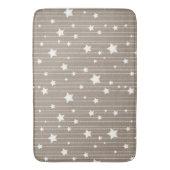 Kerstvaartuigen feestdagen met witte sterren badmat (Voorkant Verticaal)