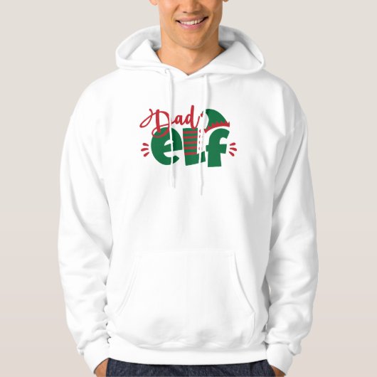 Kerstvader Elf Hoodie (Voorkant)