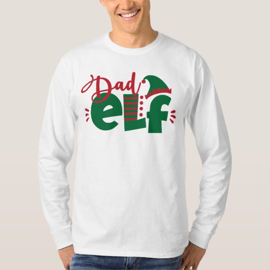 Kerstvader Elf T-shirt (Voorkant)