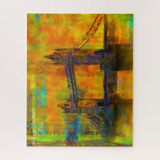 Kerstvader. Legpuzzel (Verticaal)