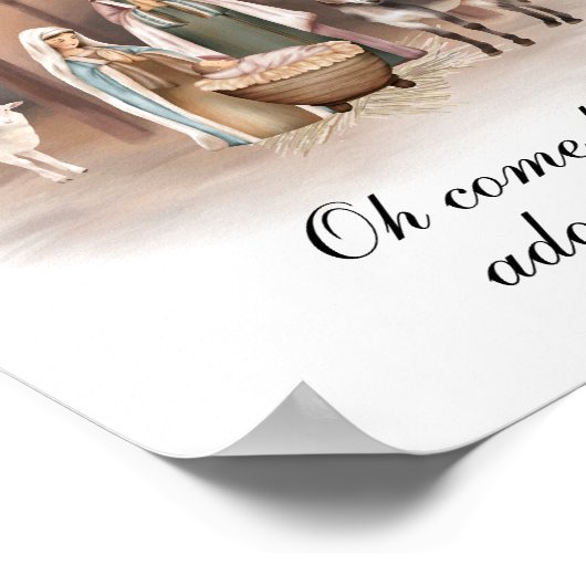 kerstvadermuur Poster, Jezus Poster (Hoek)