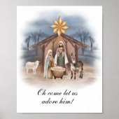 kerstvadermuur Poster, Jezus Poster (Voorkant)
