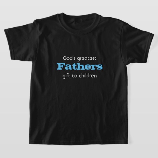 Kerstvaders Gods grootste geschenk aan kinderen T-shirt (Laagn)