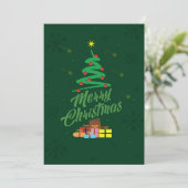 Kerstvakantie 2024 Groeten Kaart (Staand voorkant)