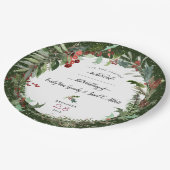 Kerstvakantie 2 papieren bordje (Gekanteld)