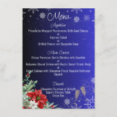 Kerstvakantie 4,5" x 6,25" Bruiloft Menu (Voorkant)